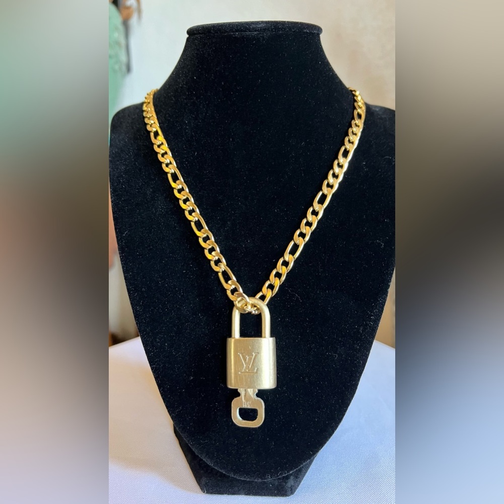 Louis Vuitton Lock and Key Necklace